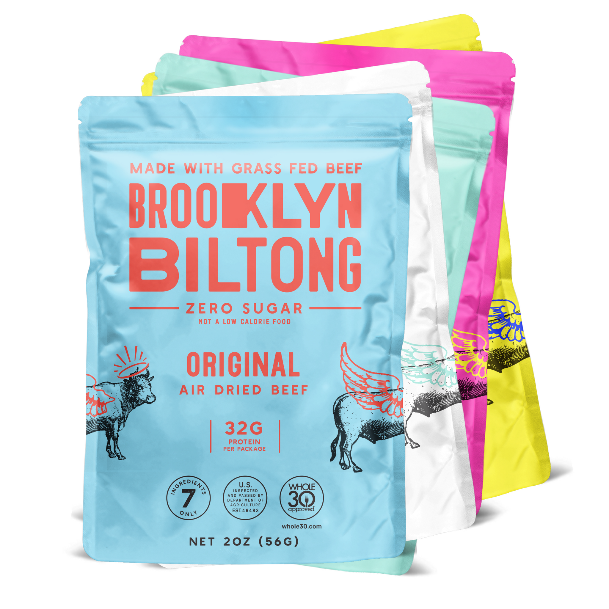Whole30 Grass fed Snacks - Sample Pack - 5 x 2oz bags – Brooklyn
